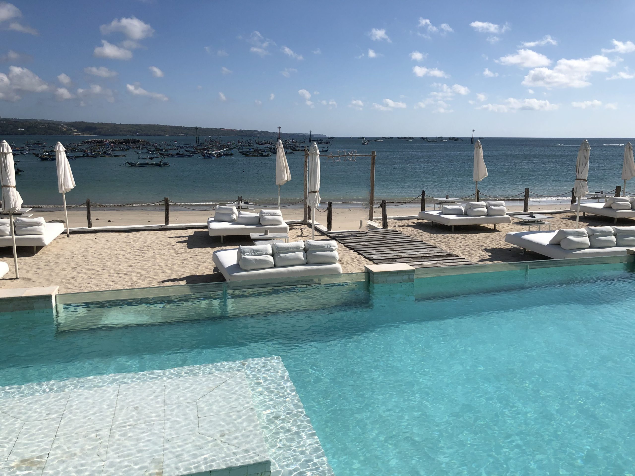 Ibiza beach club on Kelan Beach in Jimbaran, Bali