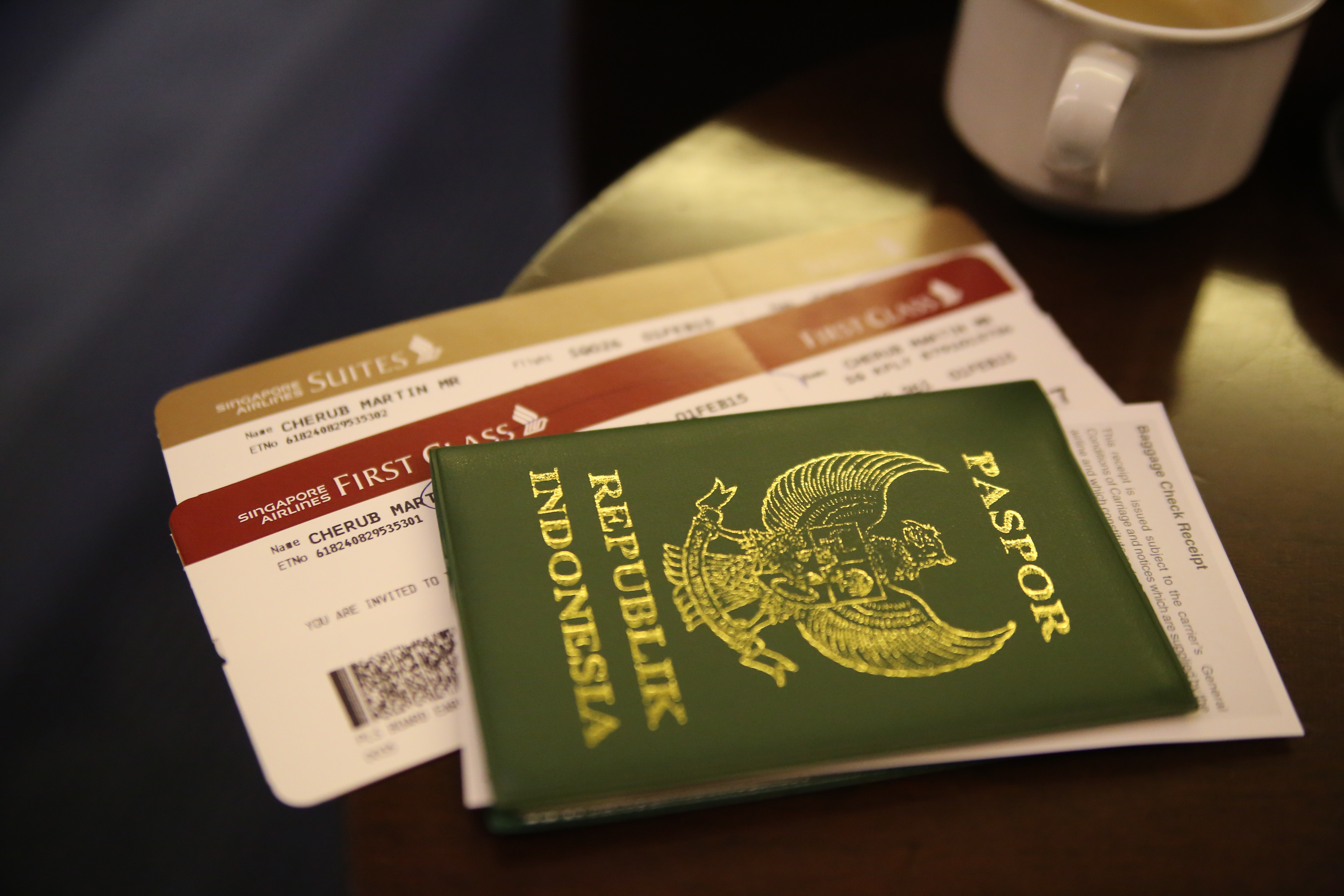 Singapore Airlines Suites Class boarding pass