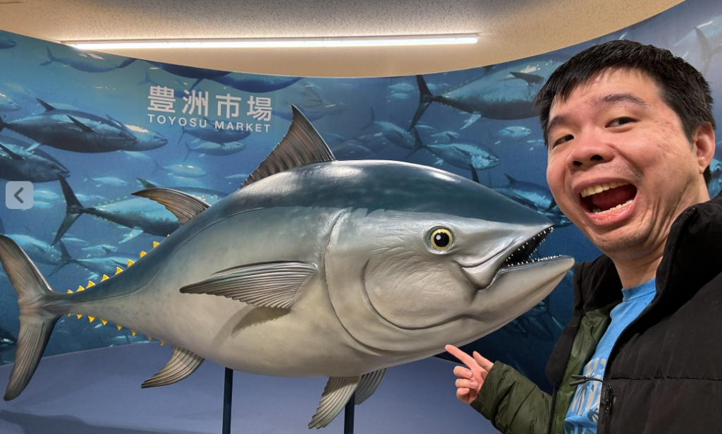 Martin with the Toyosu tuna